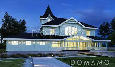 Проект дома из бруса с SPA-зоной и кинотеатром