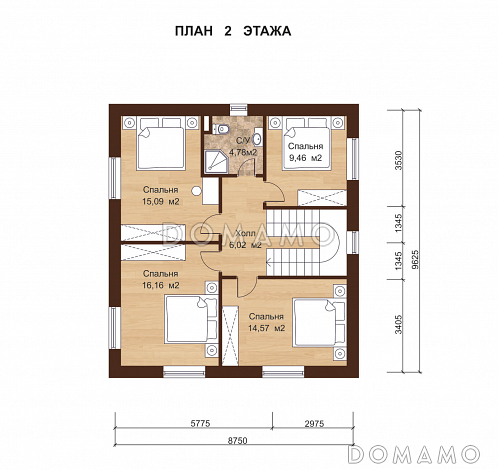 ЛОНДОН 180 / План 2 этажа