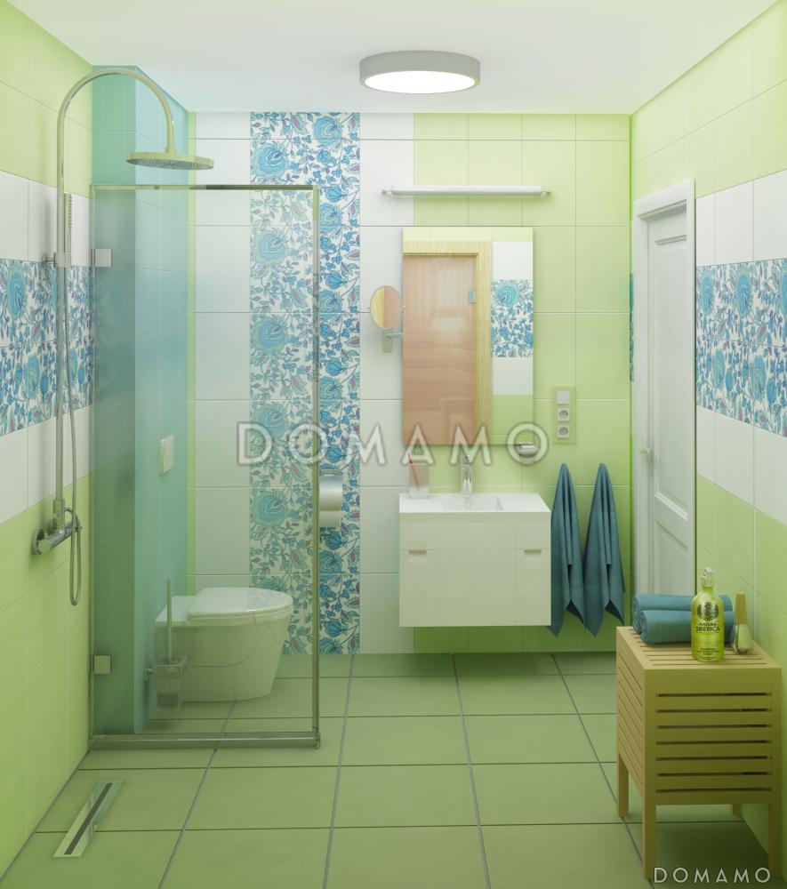 Проект одноэтажного каркасного дома с тремя спальнями, сауной и крытой террасой / 5