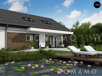 Проект комфортного одноэтажного дома из газобетона с тремя спальнями, с возможностью обустройства мансардного этажа