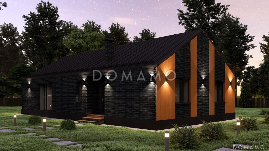 Проект одноэтажного стильного барнхауса S-94-2 / 5