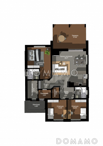 КейСтрой-396 / План 1 этажа