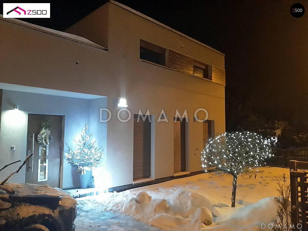 Проект современного одноэтажного дома с плоской крышей из газобетона с тремя спальнями и панорамным остеклением гостиной  / 9