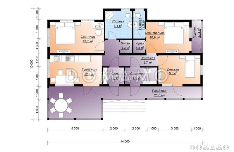 Биробиджан / План 1 этажа