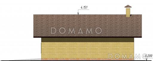 Проект гаража на два автомобиля / Фасад 3