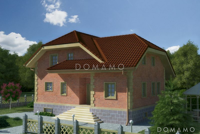 Проект компактного дома с подвальным этажом