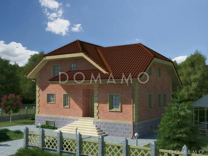 Проект компактного дома с подвальным этажом / 3