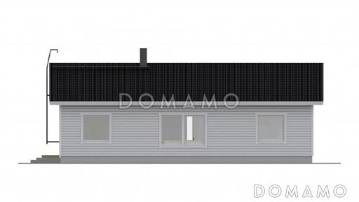 Проект современного экономичного каркасного дома / Фасад 3