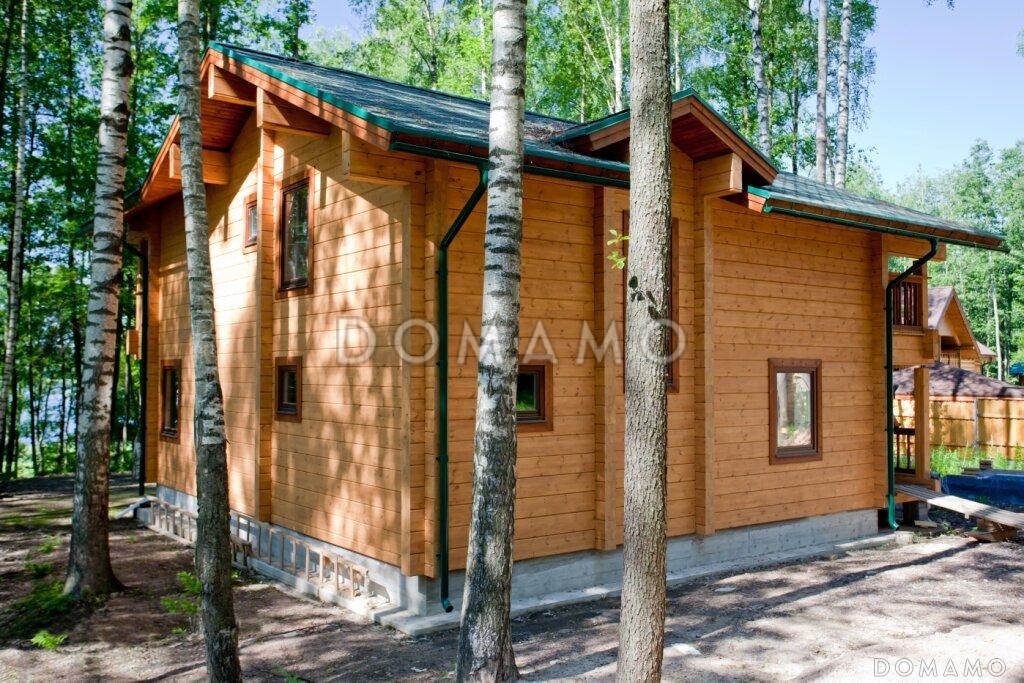 Проект респектабельного дома из клееного бруса с террасой / 15