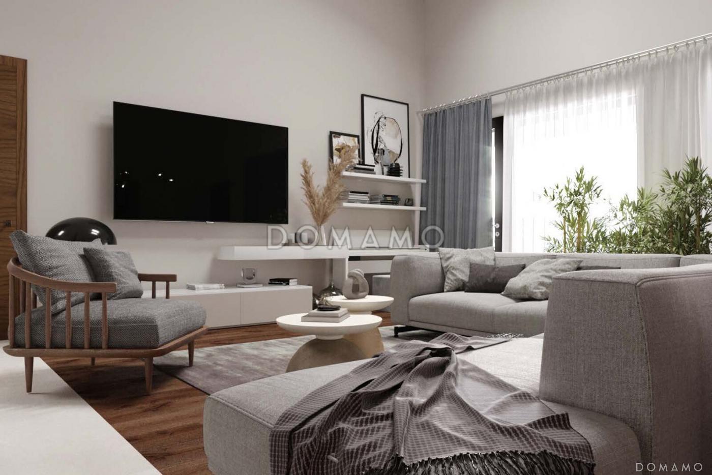 Проект дома из газобетона с сауной, 3 спальнями, террасой барбекю и навесом на 2 машины / 10