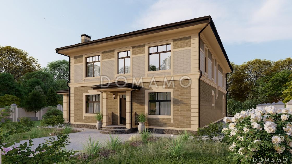 Проект двухэтажного дома из газобетона с эркером в кухне-столовой / 2