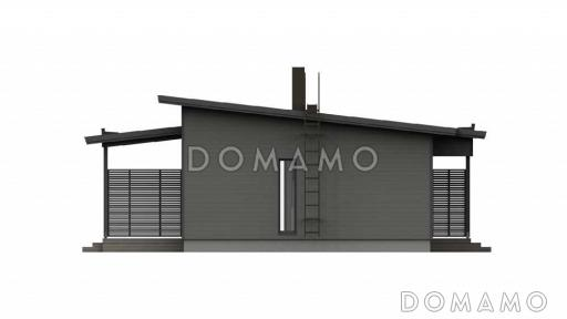 С-121 одноэтажный дом  / Фасад 1