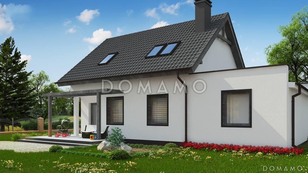 Проект дома из газобетона с мансардой, камином, кабинетом и гаражом / 4