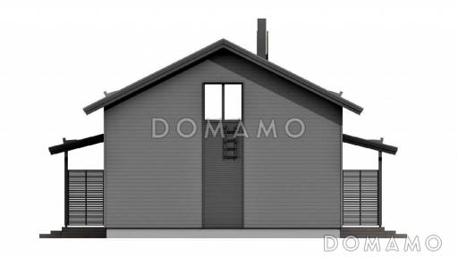 M-129 одноэтажный с мансардой дом / Фасад 1