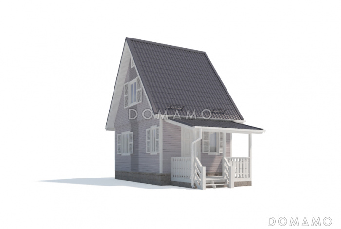 Проект дома со стенами из клееного бруса