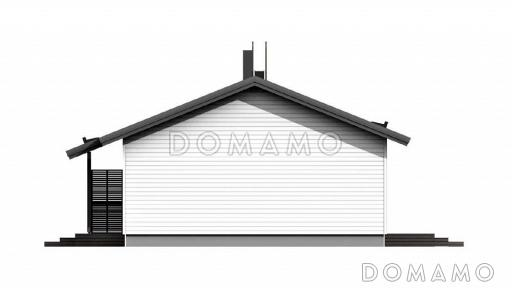 С-127 одноэтажный дом / Фасад 1