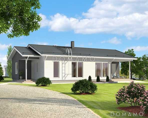 Проект компактного каркасного дома