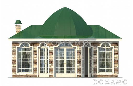 Проект беседки в стиле Петровского барокко / Фасад 1