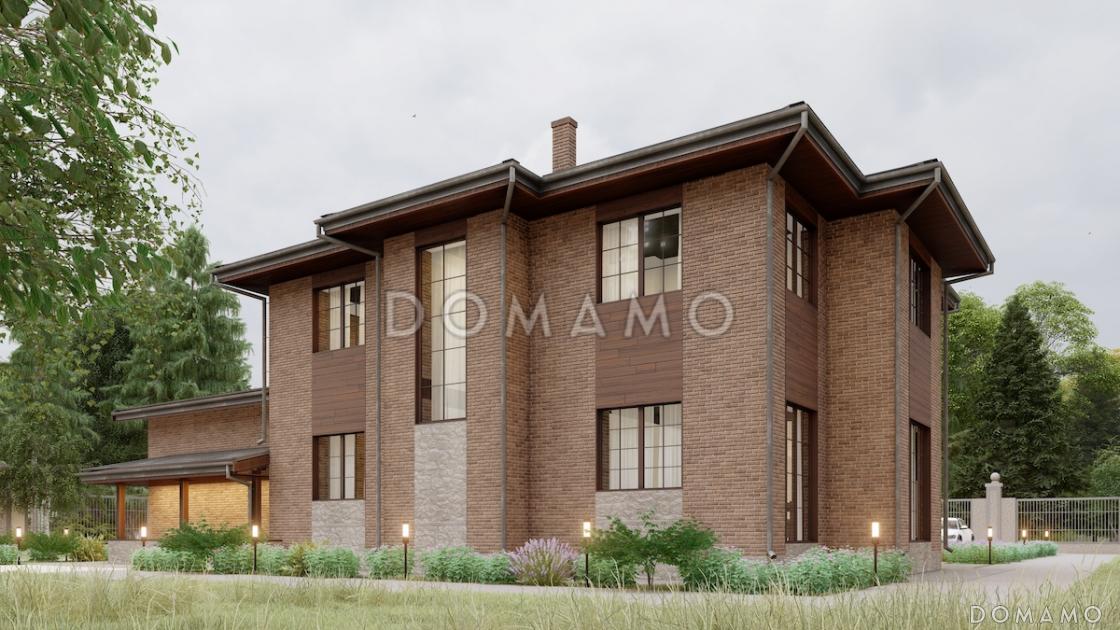 Проект дома со спа-зоной, 5 спальнями и просторным холлом на втором этаже / 3