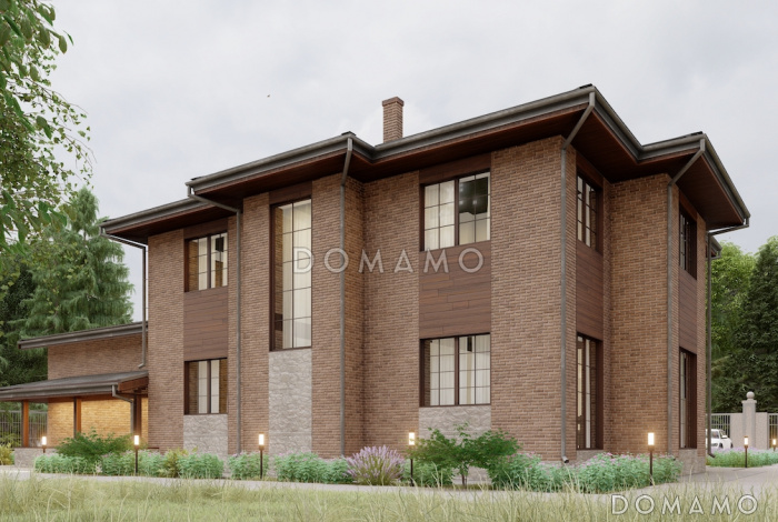 Проект дома со спа-зоной, 5 спальнями и просторным холлом на втором этаже Проект дома со спа-зоной, 5 спальнями и просторным холлом на втором этаже