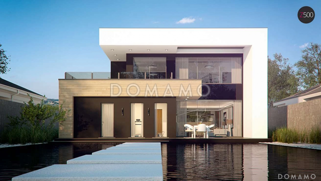 Проект кирпичного дома с 4 спальнями и большой гостиной, адаптированный для сейсмозоны / 2