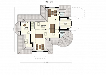 Валенсия / План мансардного этажа Валенсия / План мансардного этажа