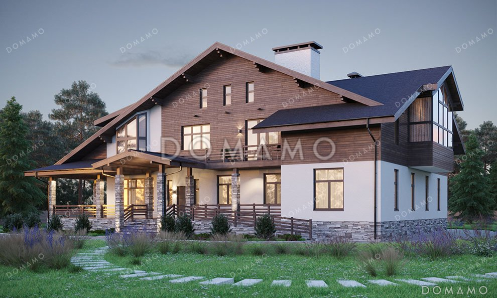 Проект дома с сауной, бассейном и зимним садом / 2