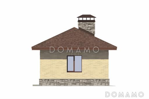 Хозяйственный блок - котельная, генераторная, кладовая / Фасад 2