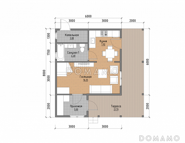 ДК-184 / План 1 этажа