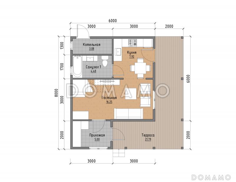 ДК-184 / План 1 этажа