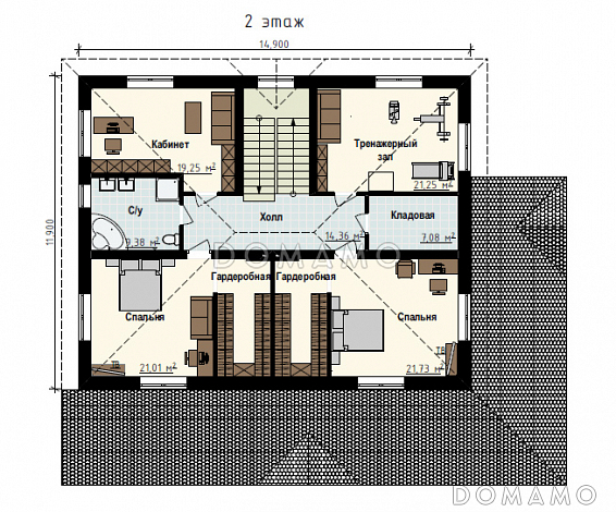 Ладога / План 2 этажа