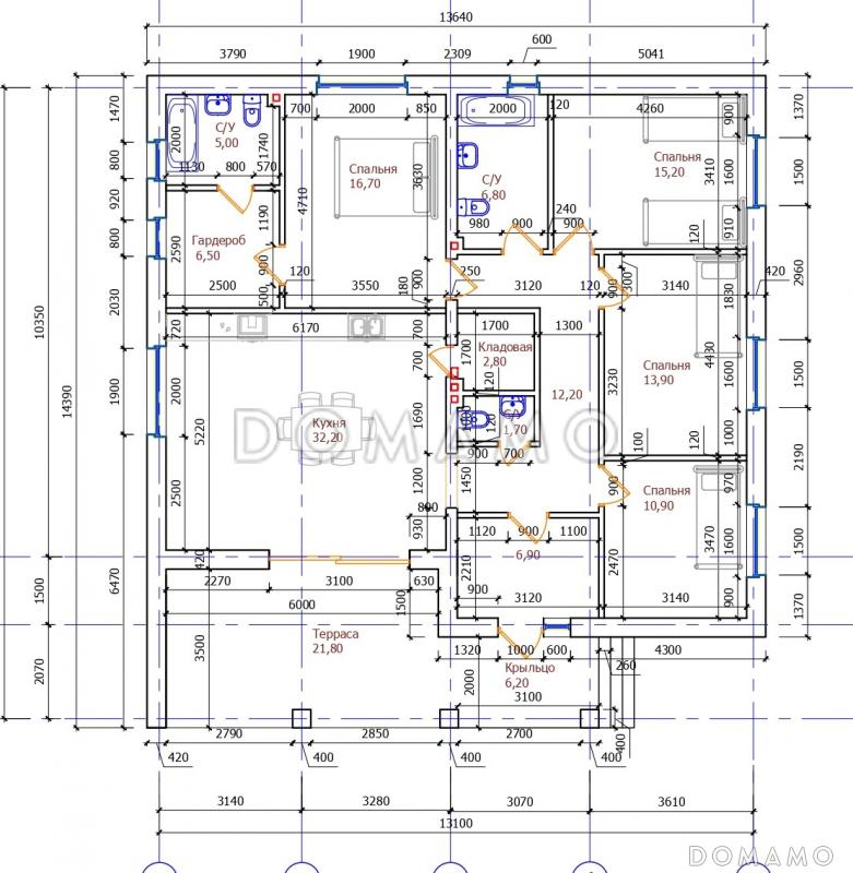 Проект 414 / План 1 этажа