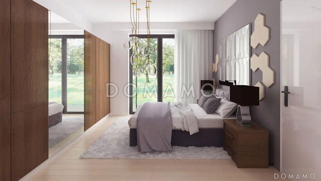 Проект дома из газобетона с террасой, панорамными окнами и плоской крышей / 6