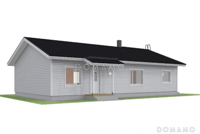 Проект каркасного дома 8x15 Проект каркасного дома 8x15