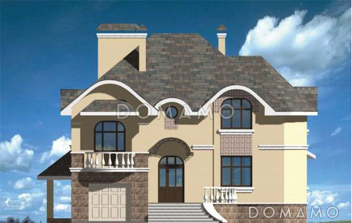 Проект шестикомнатного жилого дома / Фасад 2