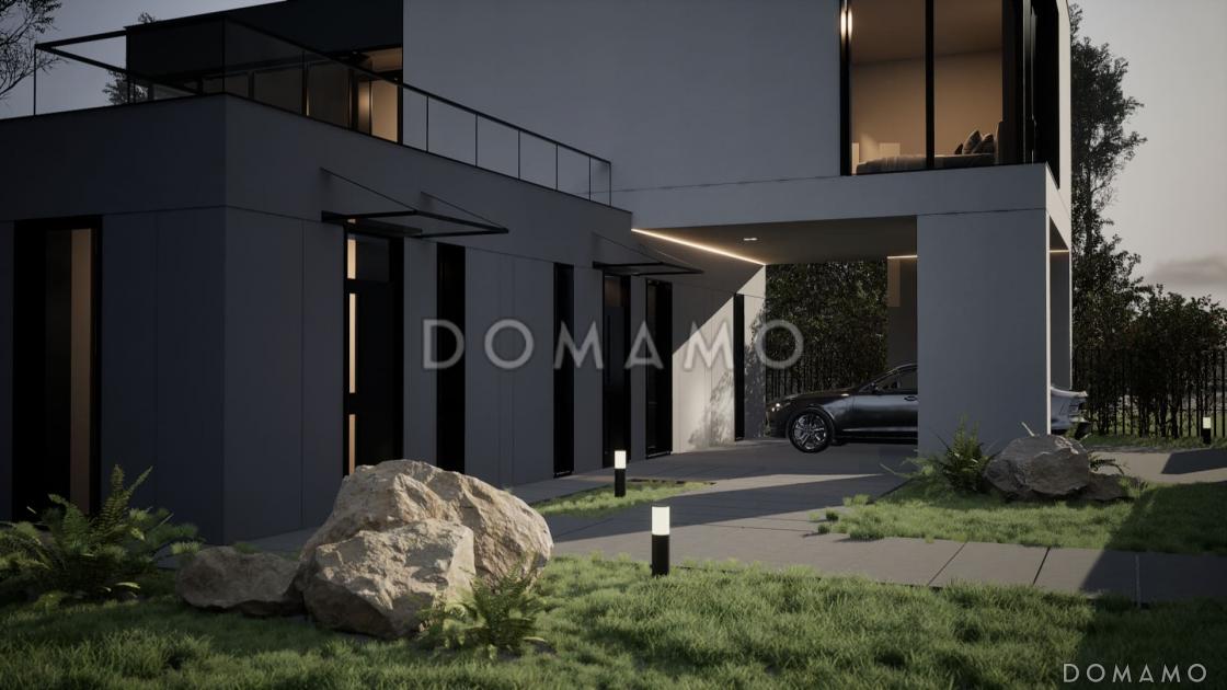 Проект современного двухэтажного дома с 4 спальнями и балконом / 5