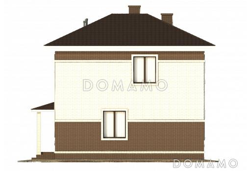 Проект коттеджа с удобной планировкой / Фасад 2