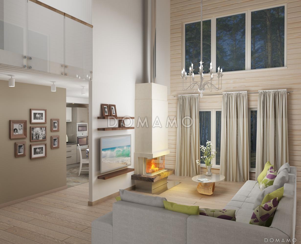 Проект небольшого каркасного дома со вторым светом / 4