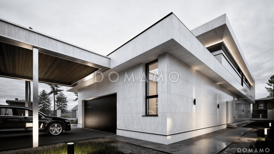 Проект дома с 4 спальнями, гаражом на 4 машины и мастерской / 3