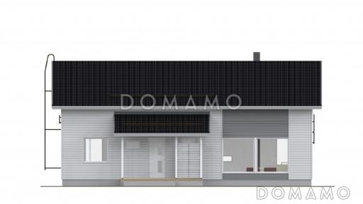 Проект двухэтажного каркасного дома / Фасад 4