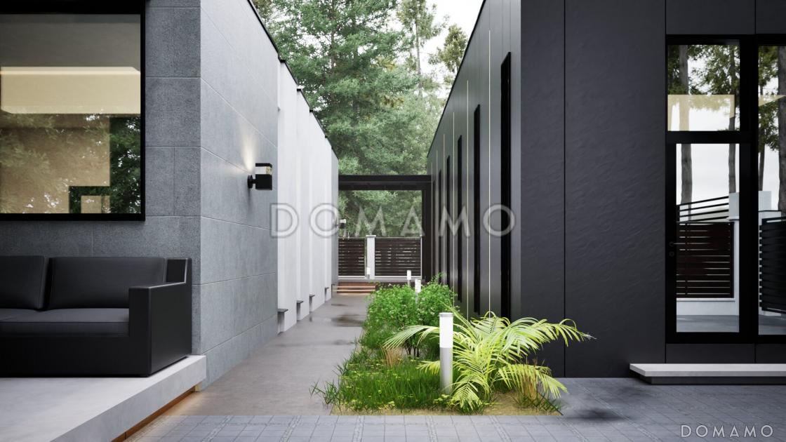 Проект одноэтажного дома с зоной барбекю, сауной и гаражом / 5