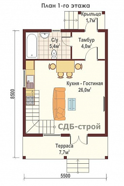 ДБР4 / План 1 этажа