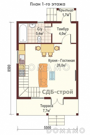 ДБР4 / План 1 этажа