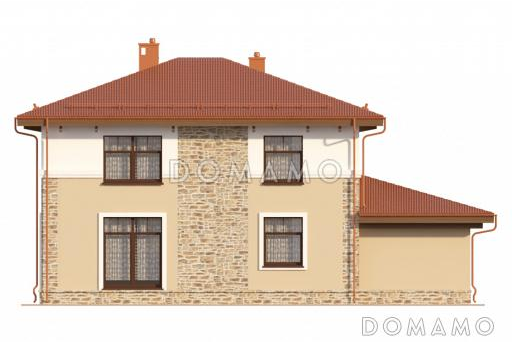 Проект двухэтажного дома с гардеробными на втором этаже / Фасад 2