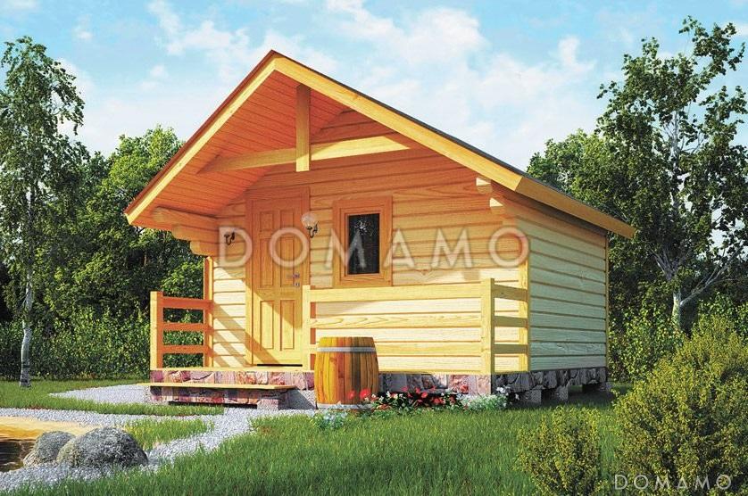 Проект бани из бруса 3х4 / 1