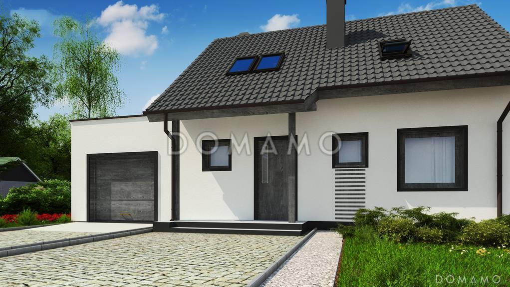 Проект дома из кирпича с мансардой, камином, кабинетом и гаражом / 5