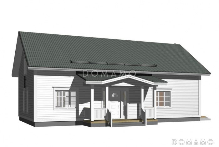 М-185 одноэтажный с мансардой дом
