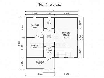 Сканди1 / План 1 этажа Сканди1 / План 1 этажа