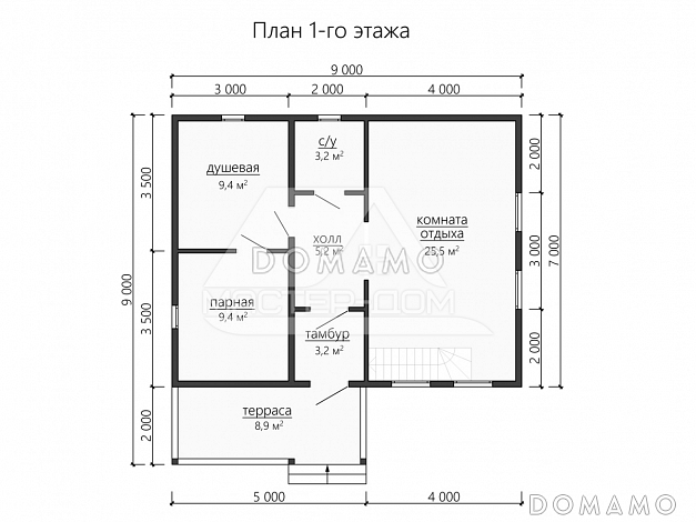 Сканди1 / План 1 этажа Сканди1 / План 1 этажа