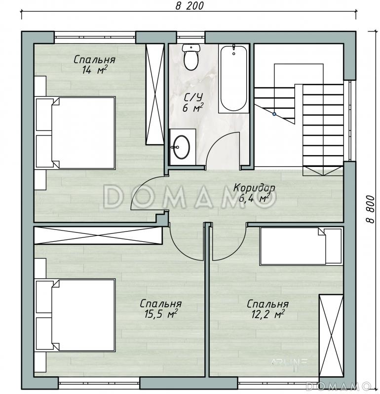 Юпитер / План 2 этажа Юпитер / План 2 этажа